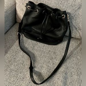 Rebecca Minkoff Black Leather Bucket Bag